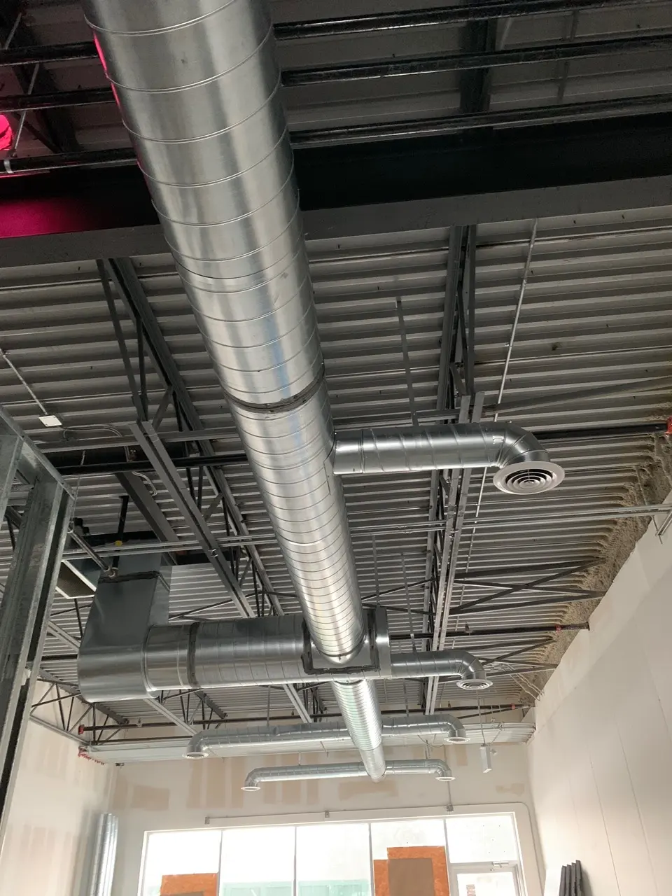 Electrical & HVAC – industrial ductwork installation