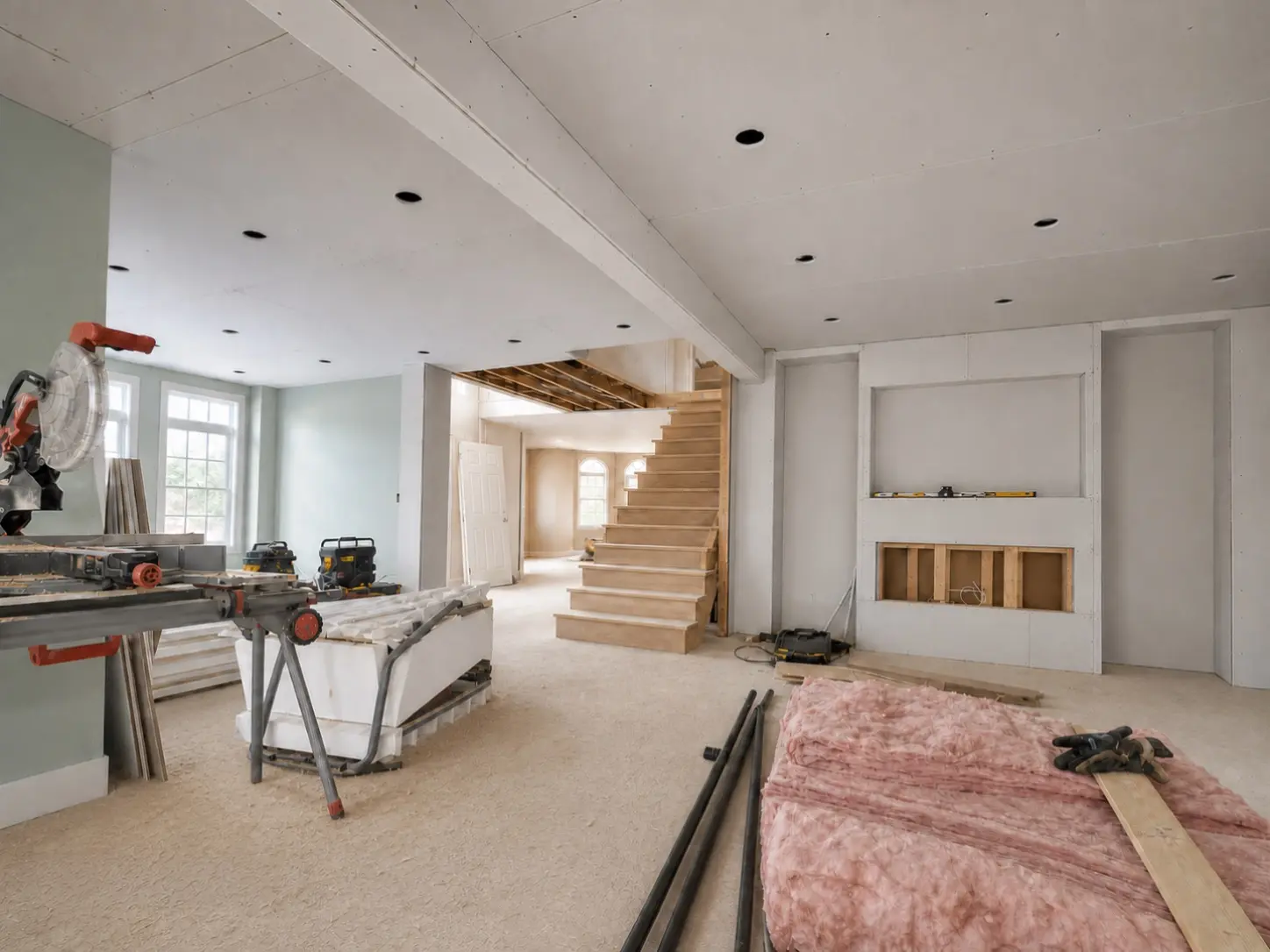 Renovation in progress – living room