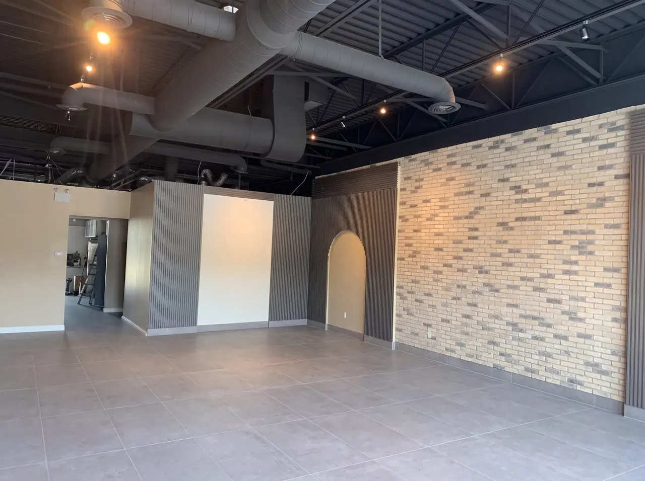 Commercial renovation – open brick interior